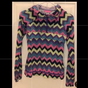 Girls Ivivva chevron jacket (1/4 zip)